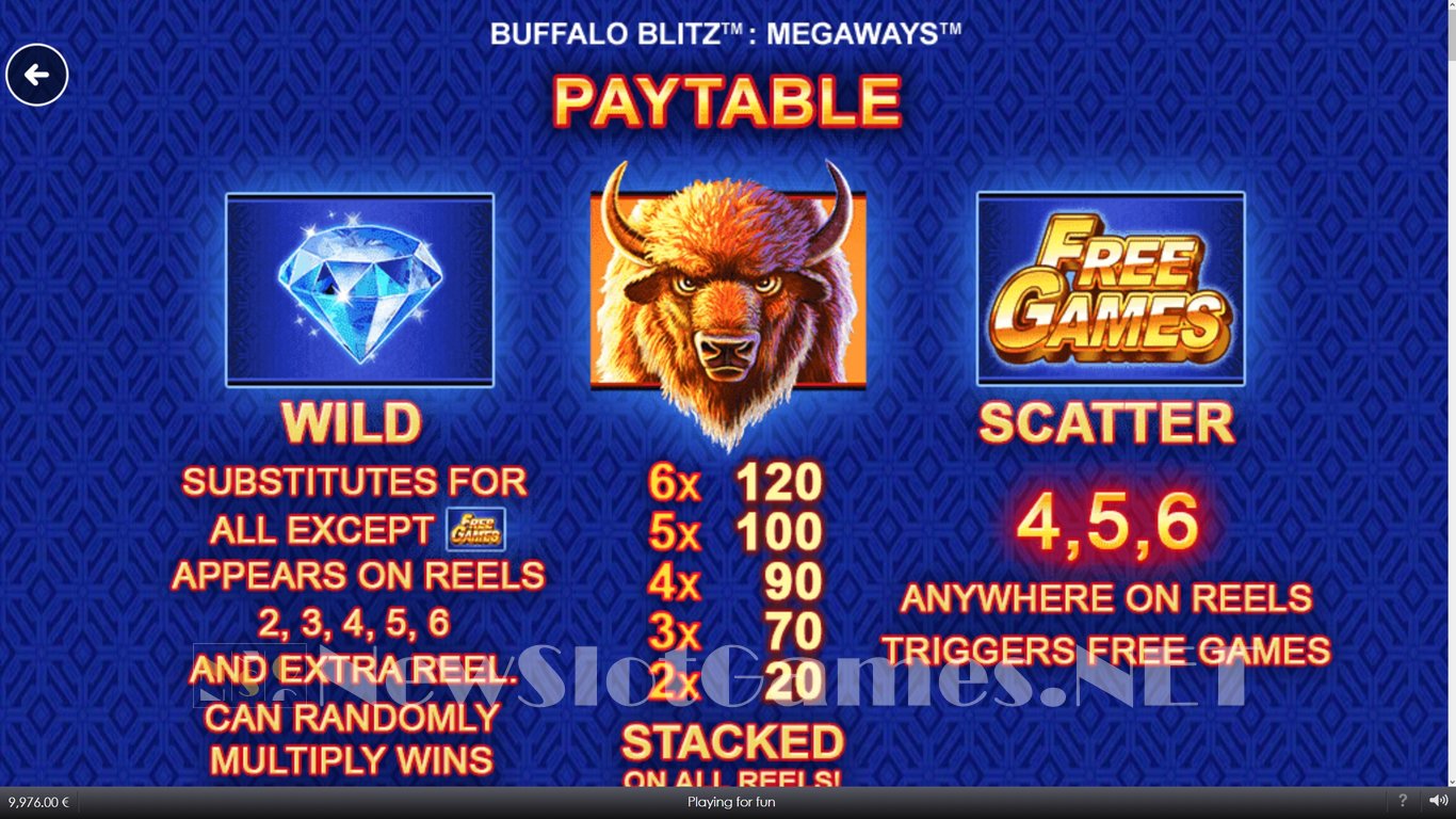 Buffalo Blitz Megaways Slot Slot Image in Demo - pic. 4