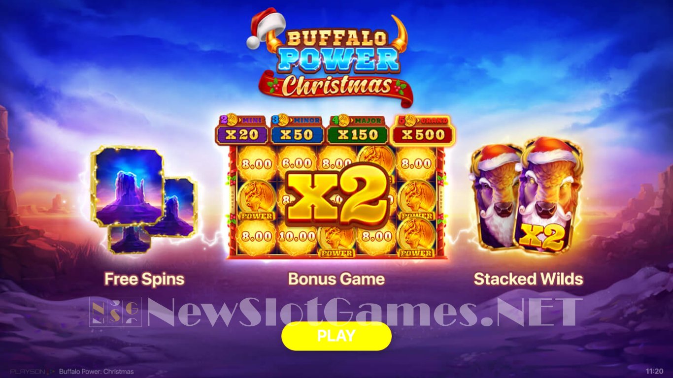 Buffalo Power Christmas Slot Demo Image