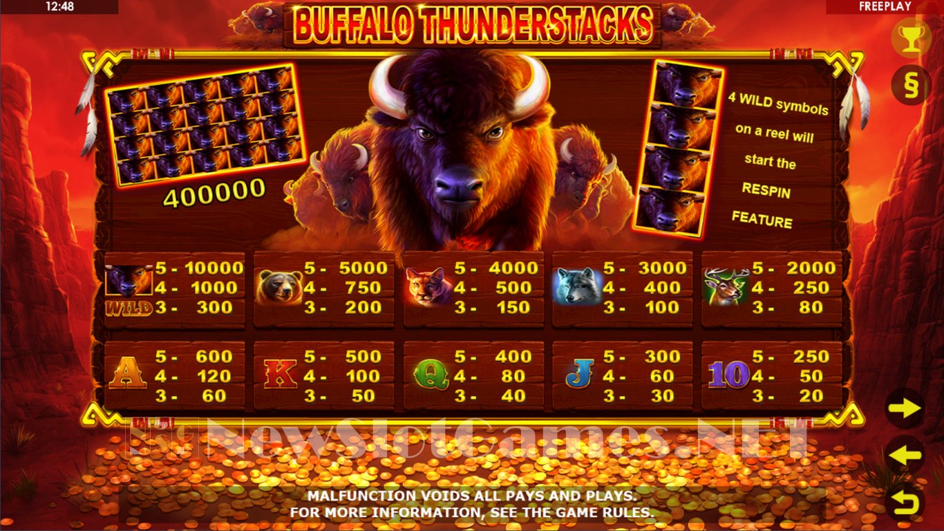 Buffalo Thunderstacks Slot Slot Image in Demo - pic. 3