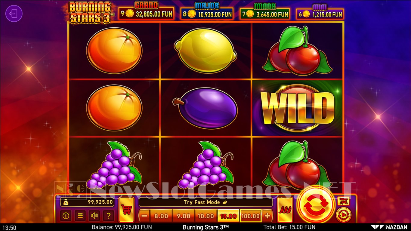 Burning Stars 3 Slot Slot Image in Demo - pic. 2