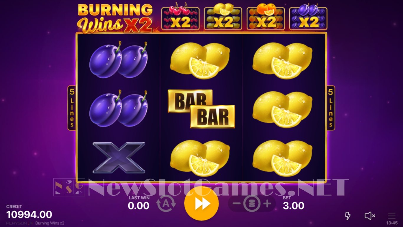 Burning Wins x2 Slot Slot Image in Demo - pic. 2