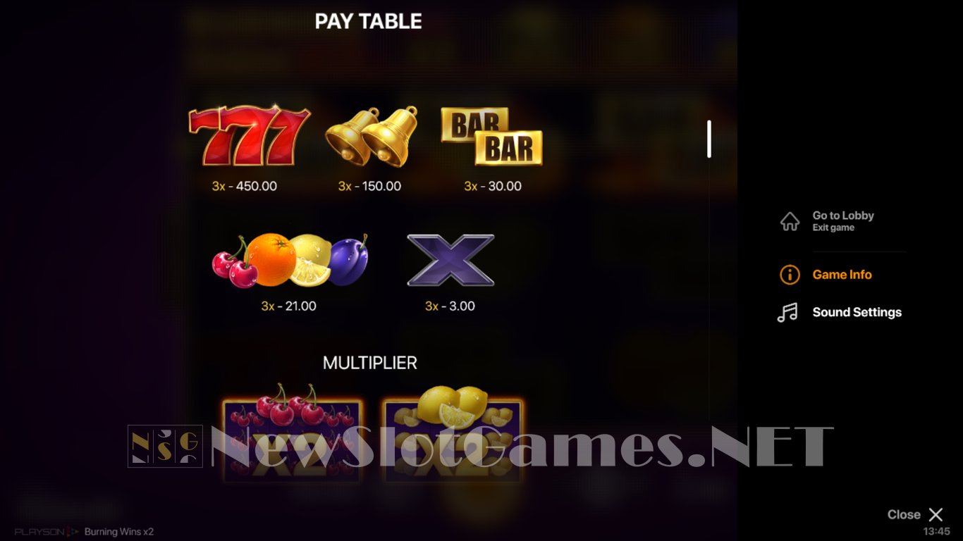 Burning Wins x2 Slot Slot Image in Demo - pic. 4
