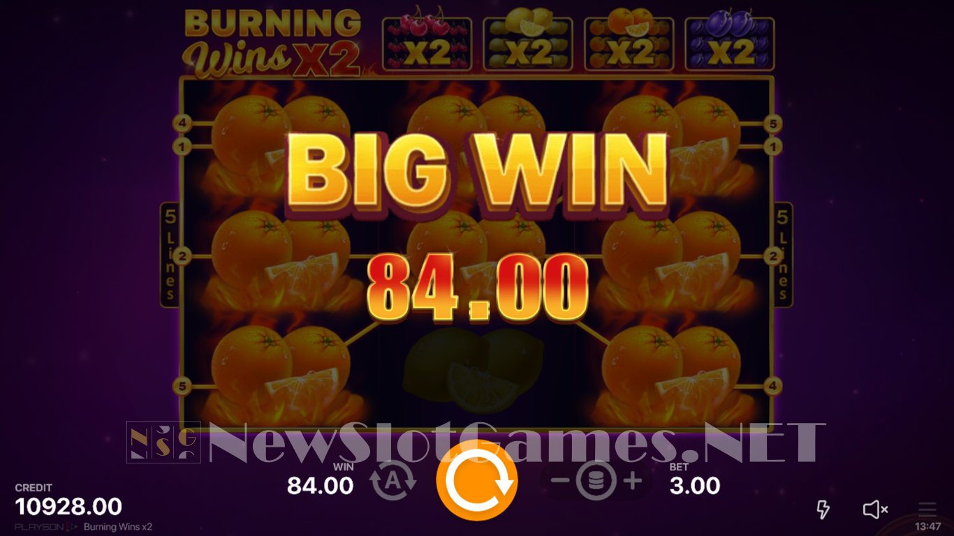 Burning Wins x2 Slot Slot Image in Demo - pic. 8