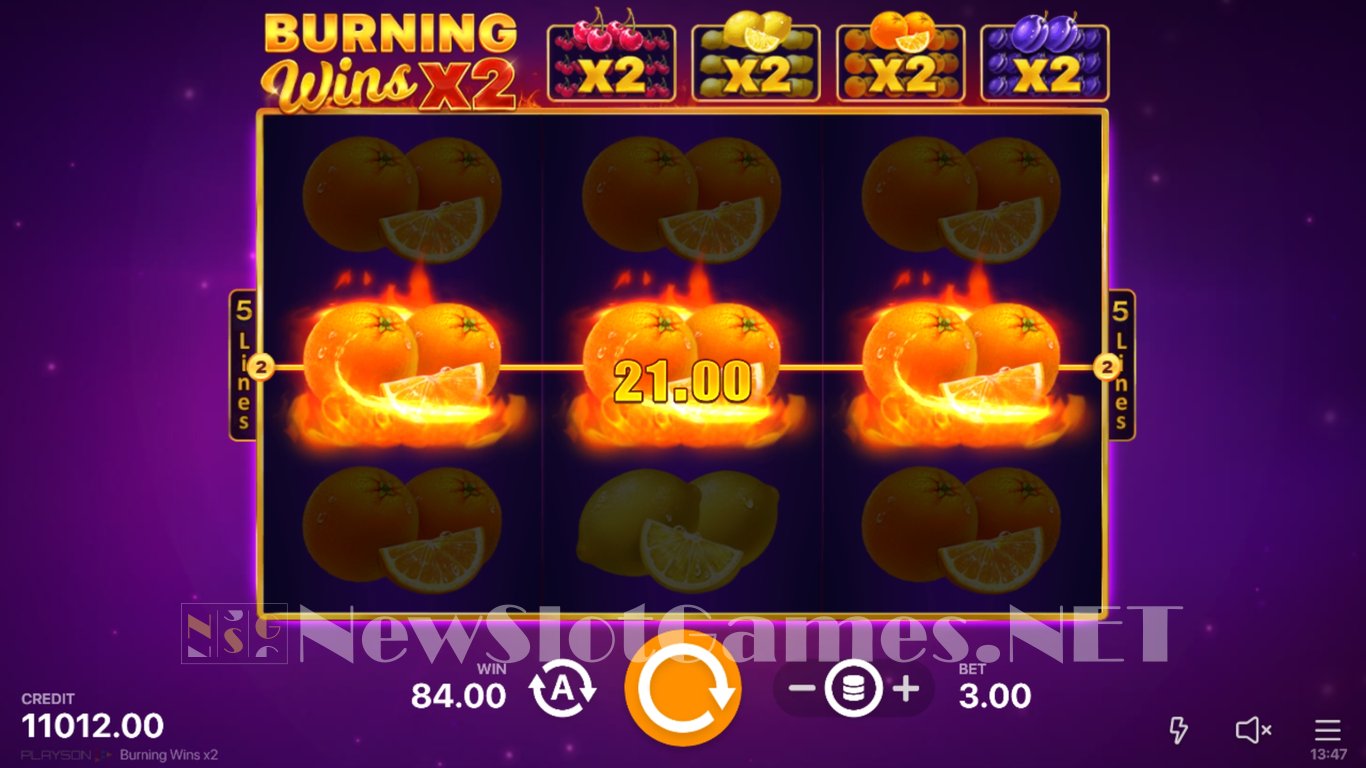 Burning Wins x2 Slot Slot Image in Demo - pic. 9