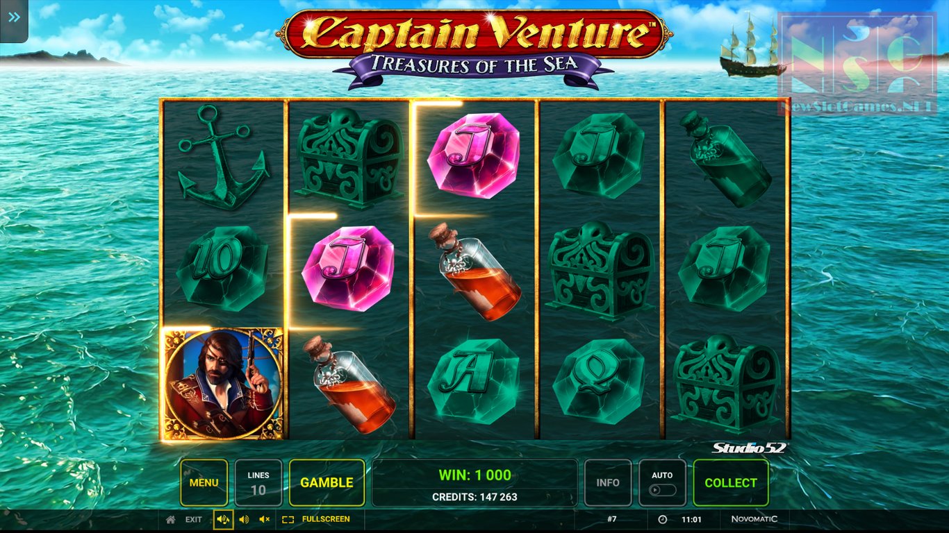 Captain Venture: Treasures of the Sea Slot Slot Image in Demo - pic. 3