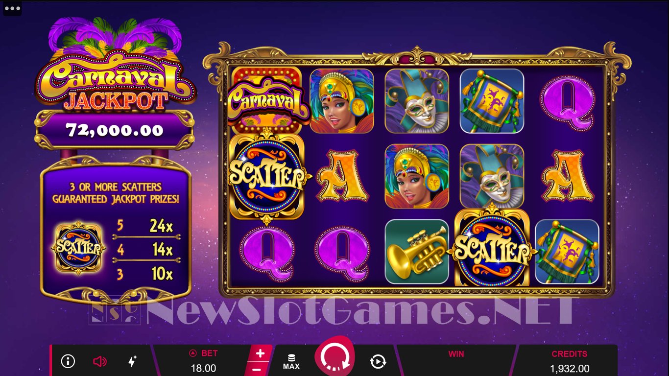 Carnaval Jackpot Slot Demo Image