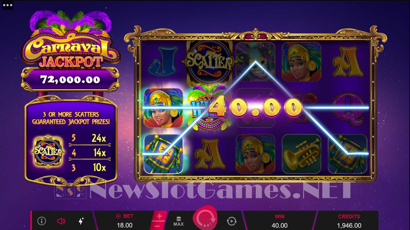 Carnaval Jackpot Slot Slot Image in Demo - pic. 2