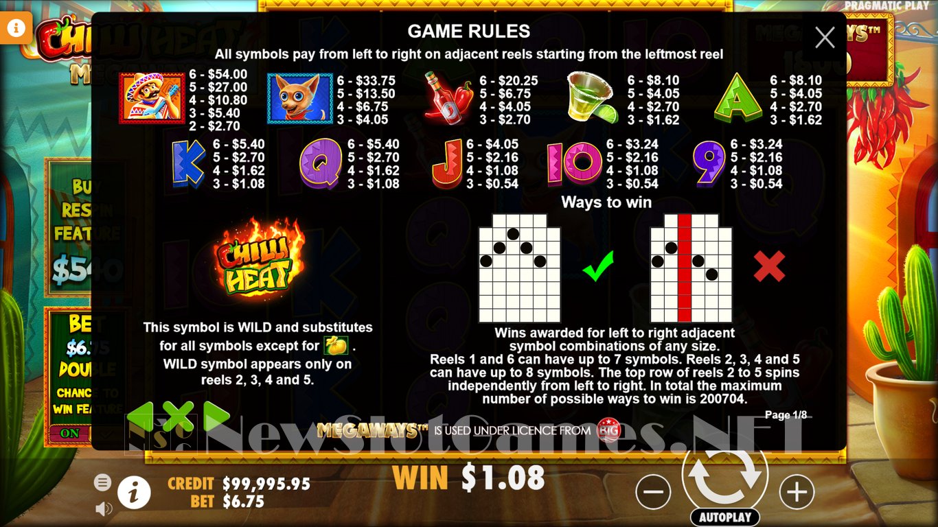 Chilli Heat Megaways Slot Slot Image in Demo - pic. 3