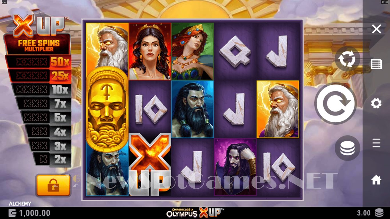 Chronicles of Olympus X UP Slot Demo Image