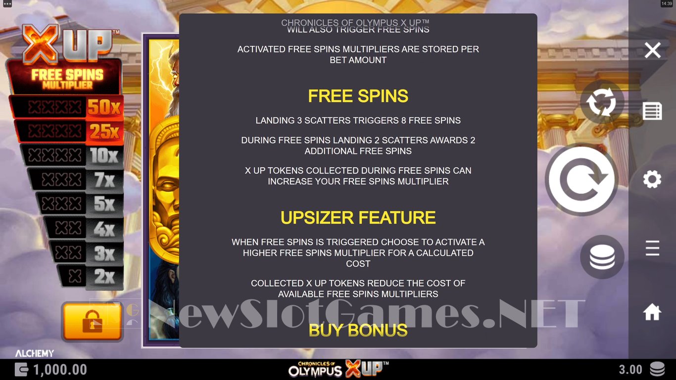 Chronicles of Olympus X UP Slot Slot Image in Demo - pic. 6