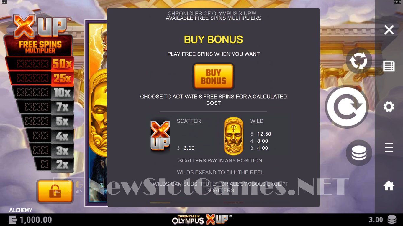 Chronicles of Olympus X UP Slot Slot Image in Demo - pic. 7