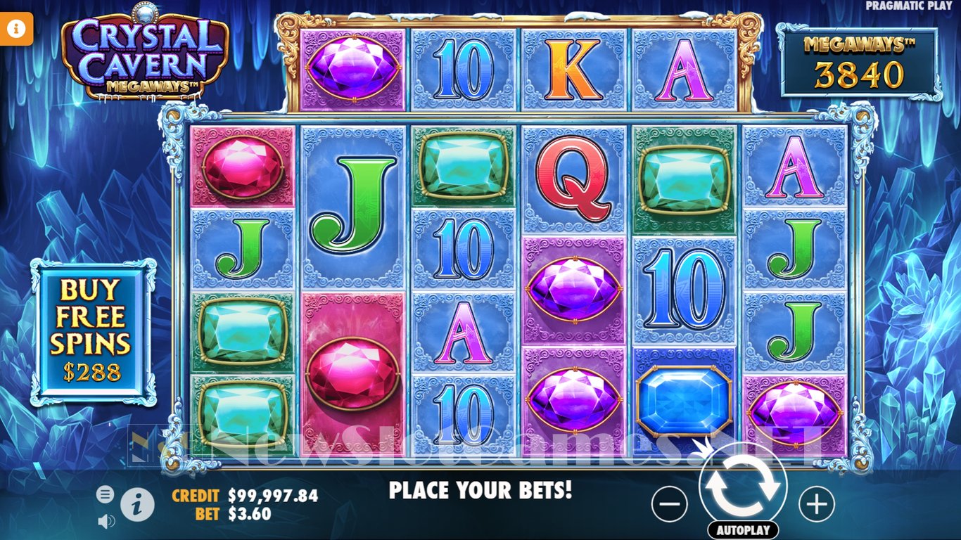 Crystal Caverns Megaways Slot Demo Image