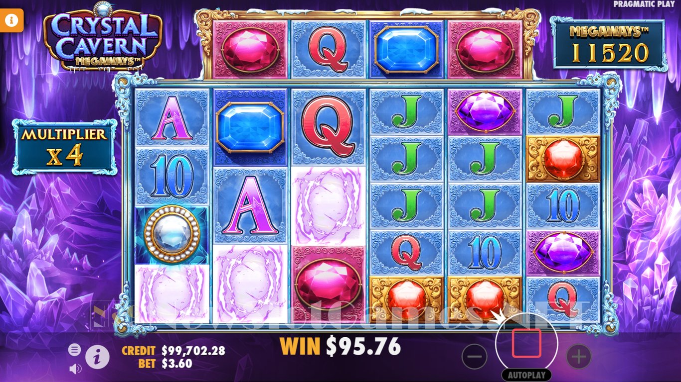 Crystal Caverns Megaways Slot Slot Image in Demo - pic. 11