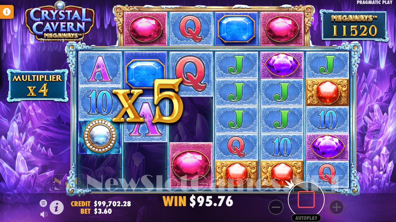 Crystal Caverns Megaways Slot Slot Image in Demo - pic. 12