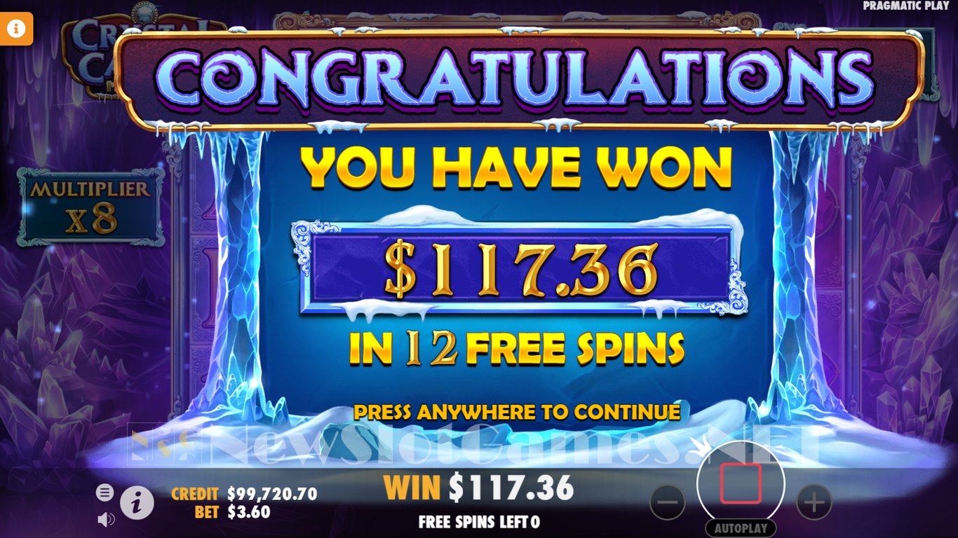 Crystal Caverns Megaways Slot Slot Image in Demo - pic. 15