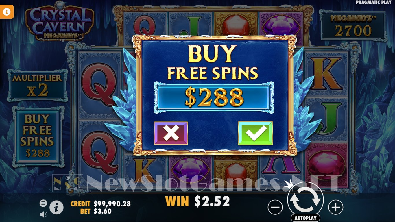 Crystal Caverns Megaways Slot Slot Image in Demo - pic. 6