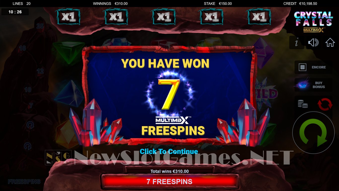 Crystal Falls Multimax Slot Slot Image in Demo - pic. 3