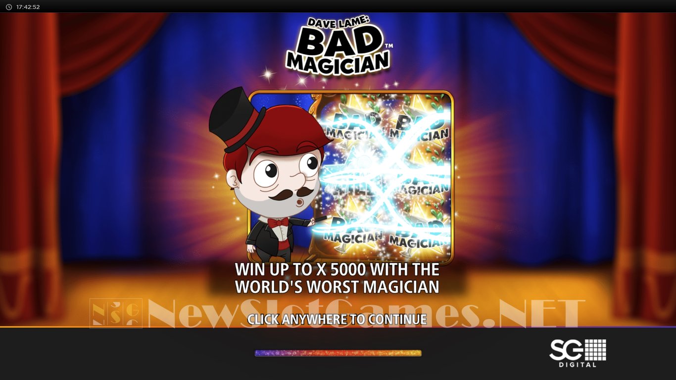 Dave Lame Bad Magician Slot Demo Image