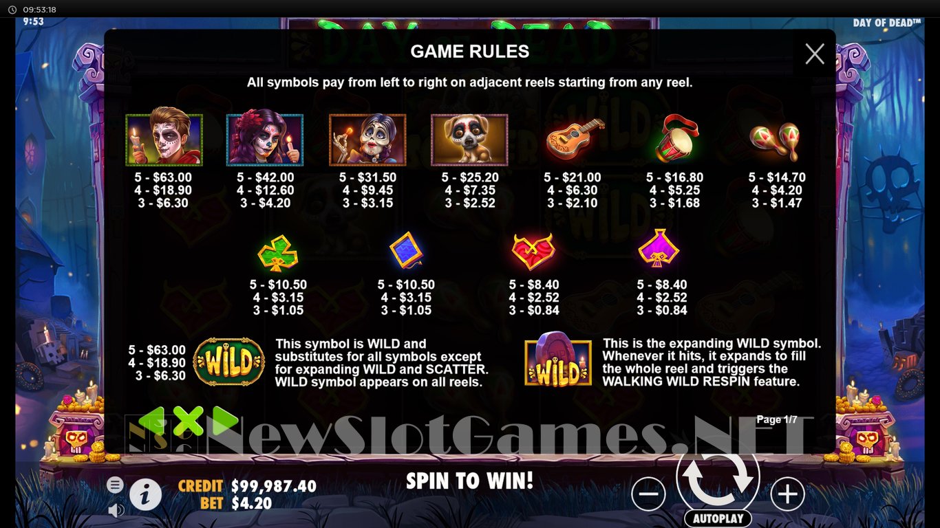Day of Dead Slot Slot Image in Demo - pic. 3
