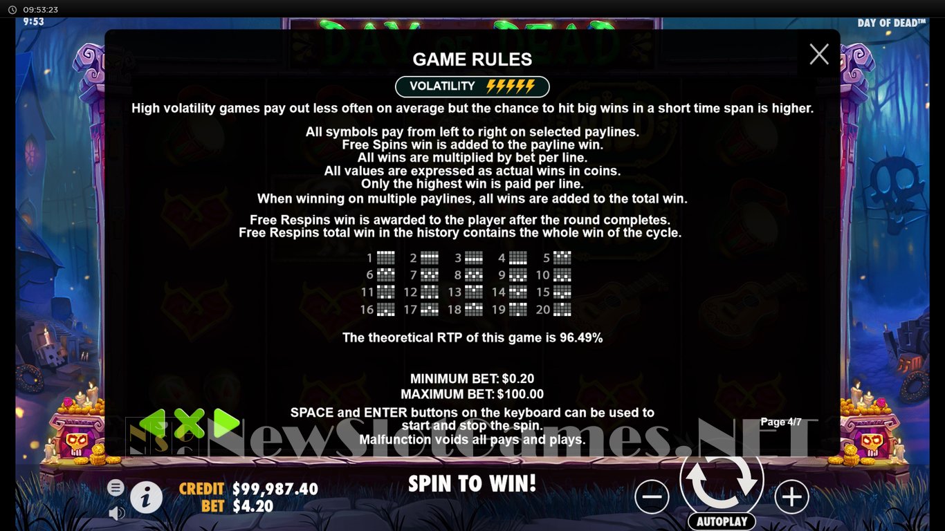 Day of Dead Slot Slot Image in Demo - pic. 4