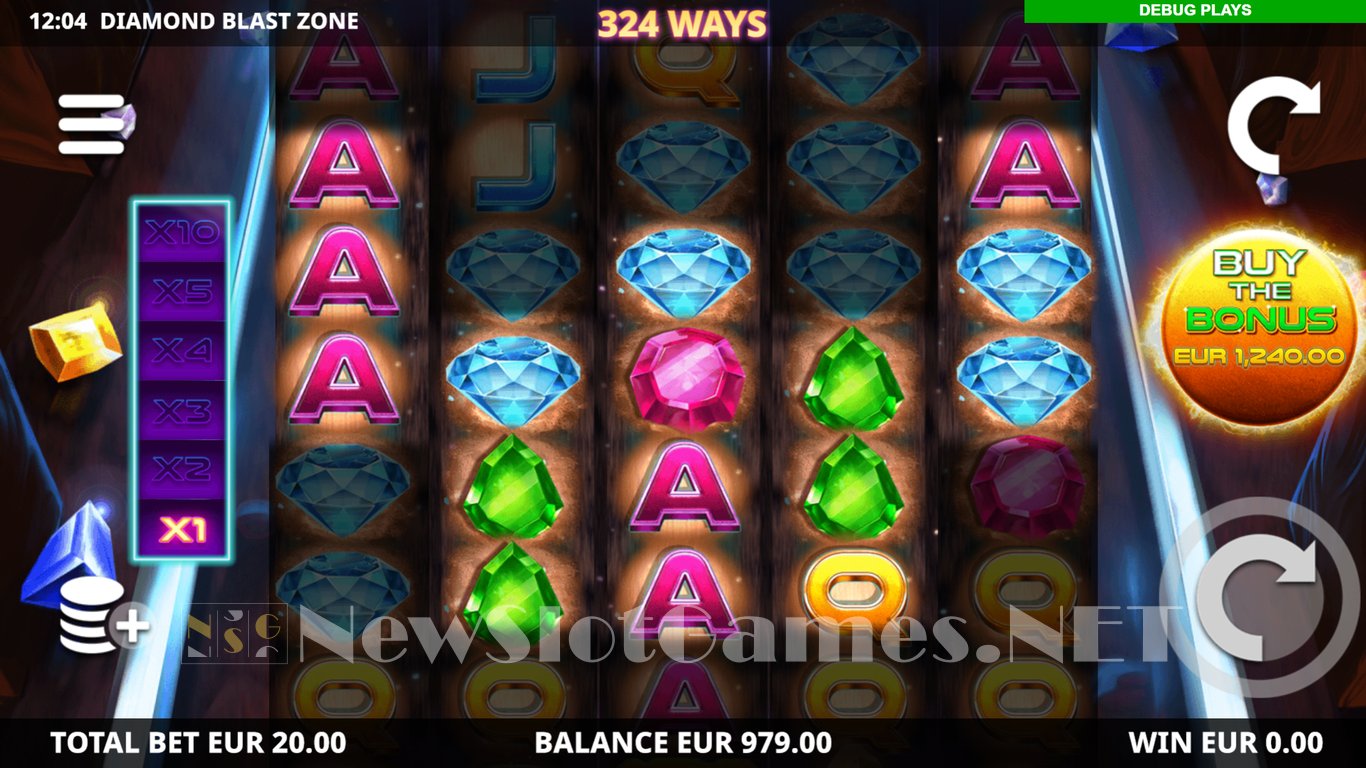 Diamond Blast Zone Slot Demo Image