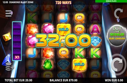 Diamond Blast Zone Slot Logo