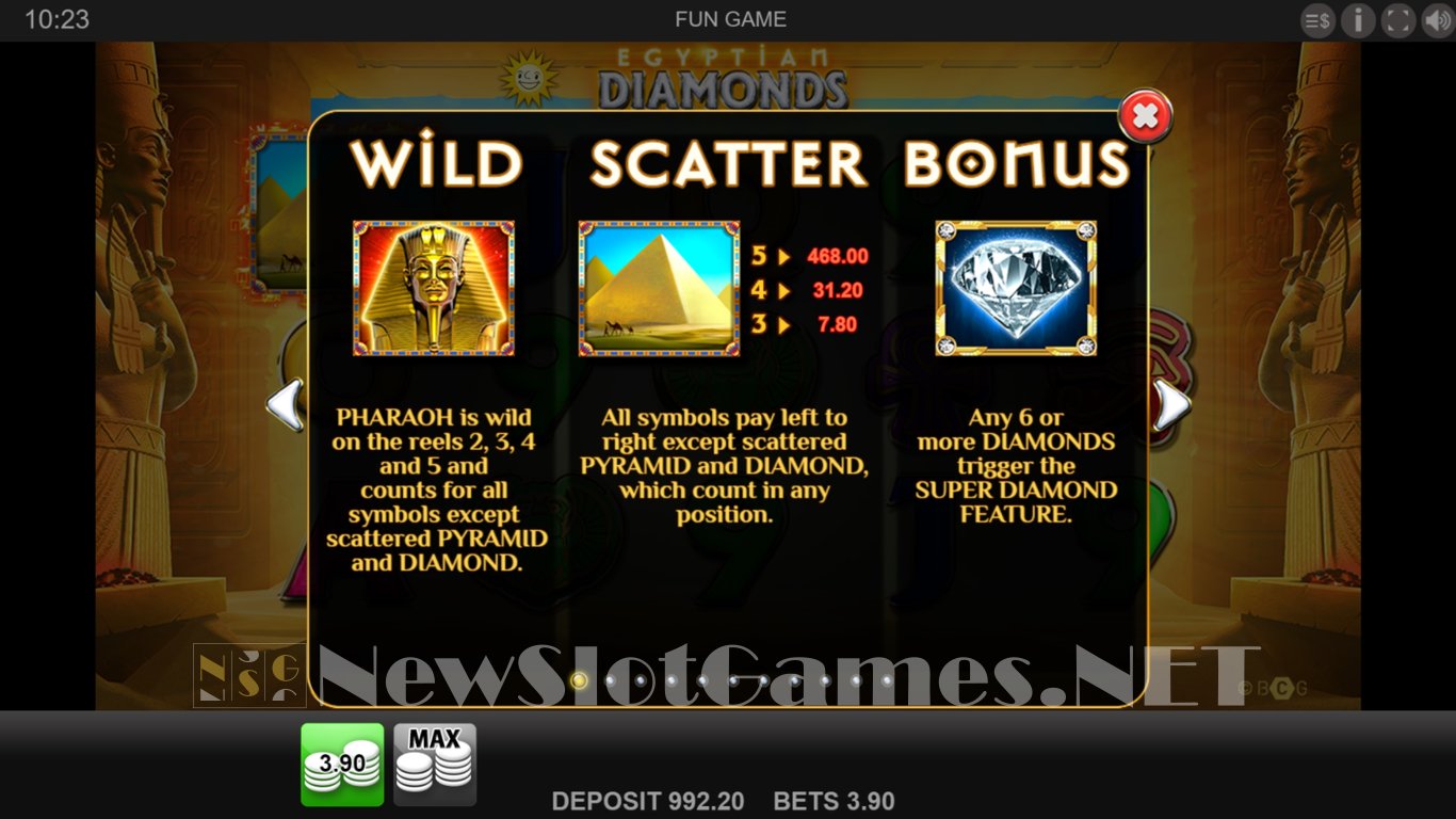 Egyptian Diamonds Slot Slot Image in Demo - pic. 4