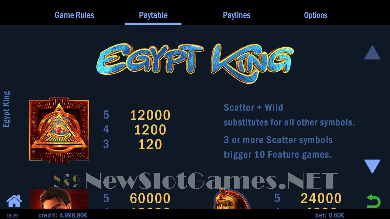 Egypt King Slot Slot Image in Demo - pic. 3