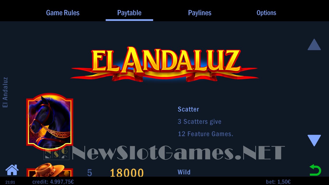 El Andaluz Slot Slot Image in Demo - pic. 5