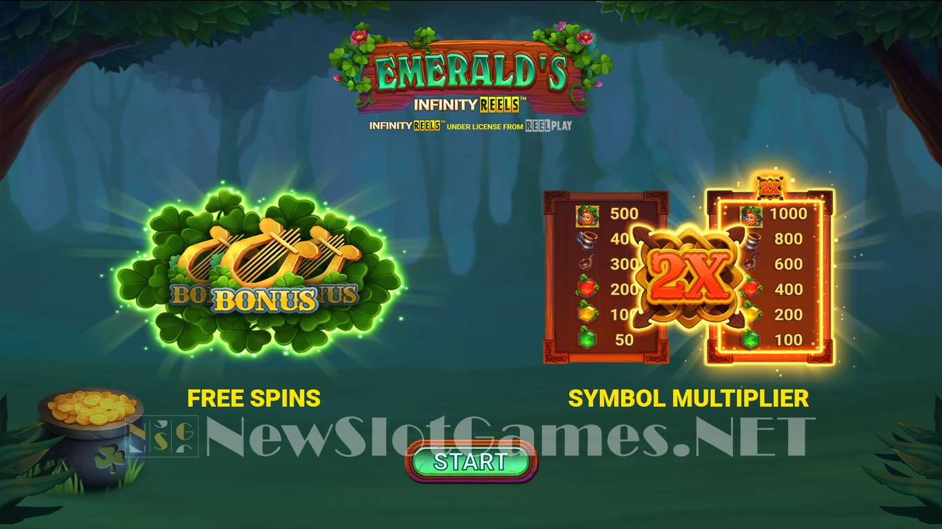 Emeralds Infinity Reels Slot Demo Image