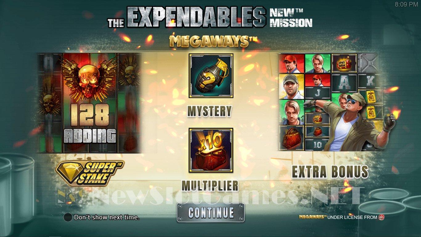 The Expendables New Mission Megaways Slot Demo Image