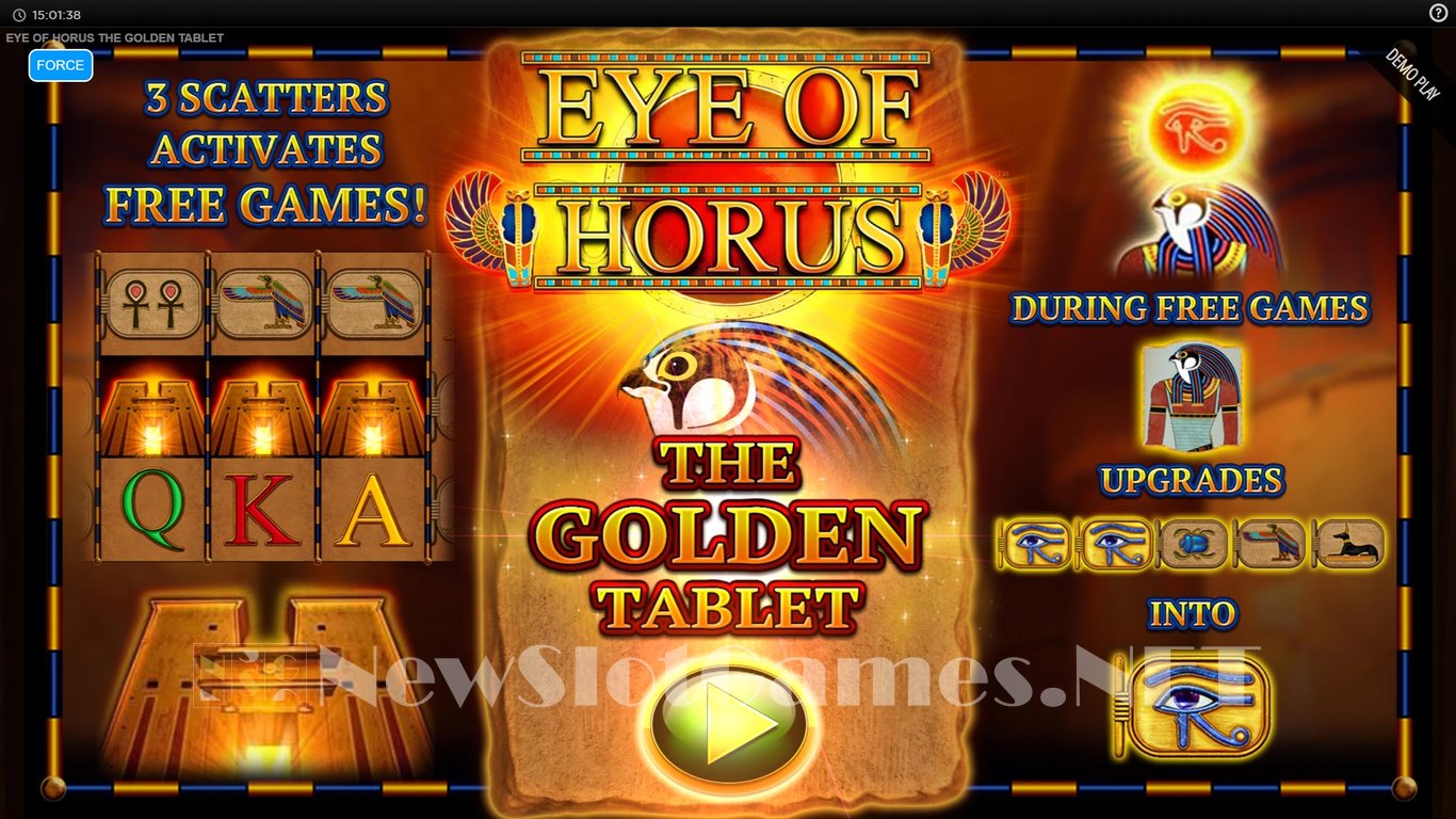 Eye of Horus The Golden Tablet Slot Demo Image