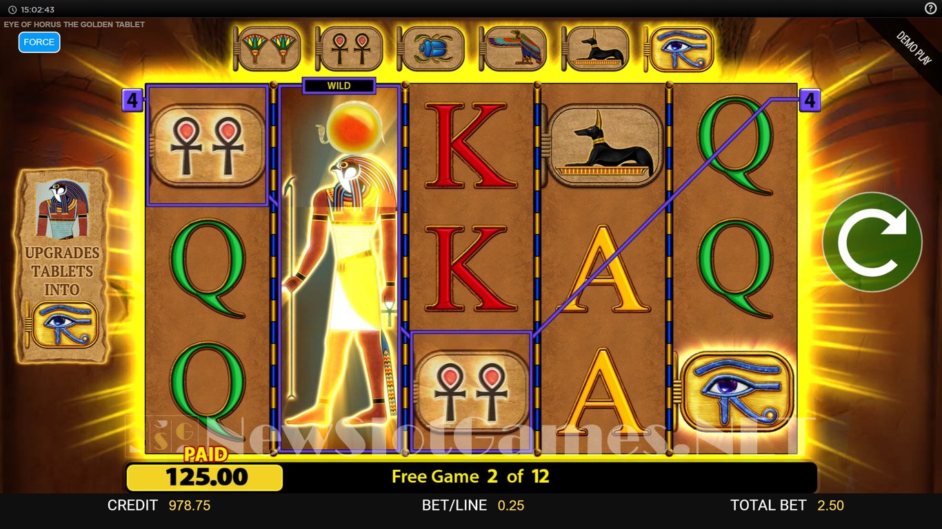 Eye of Horus The Golden Tablet Slot Slot Image in Demo - pic. 10