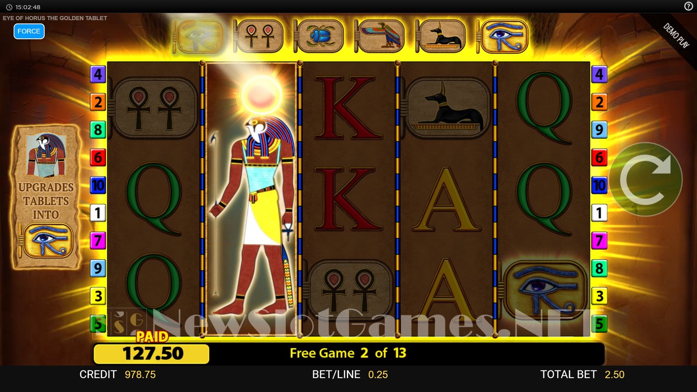 Eye of Horus The Golden Tablet Slot Slot Image in Demo - pic. 11