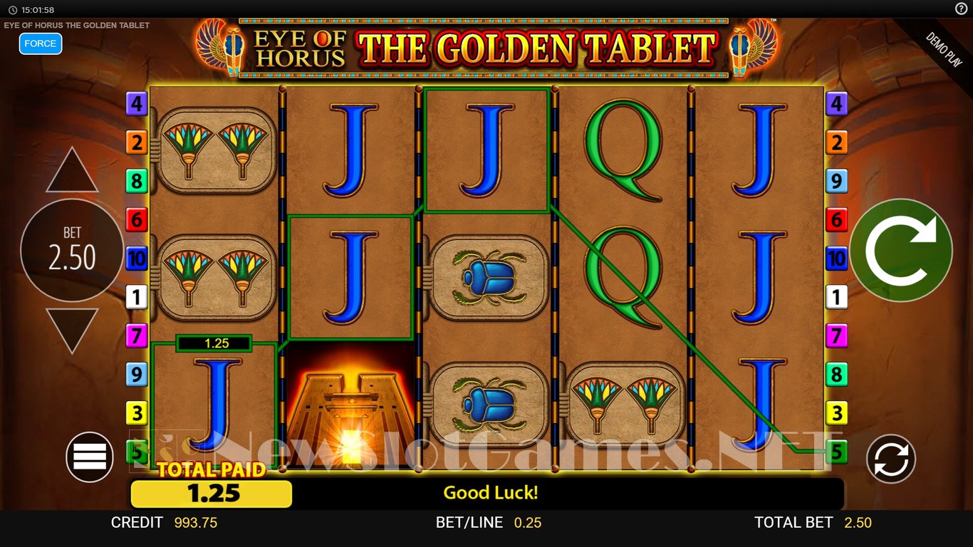 Eye of Horus The Golden Tablet Slot Slot Image in Demo - pic. 4
