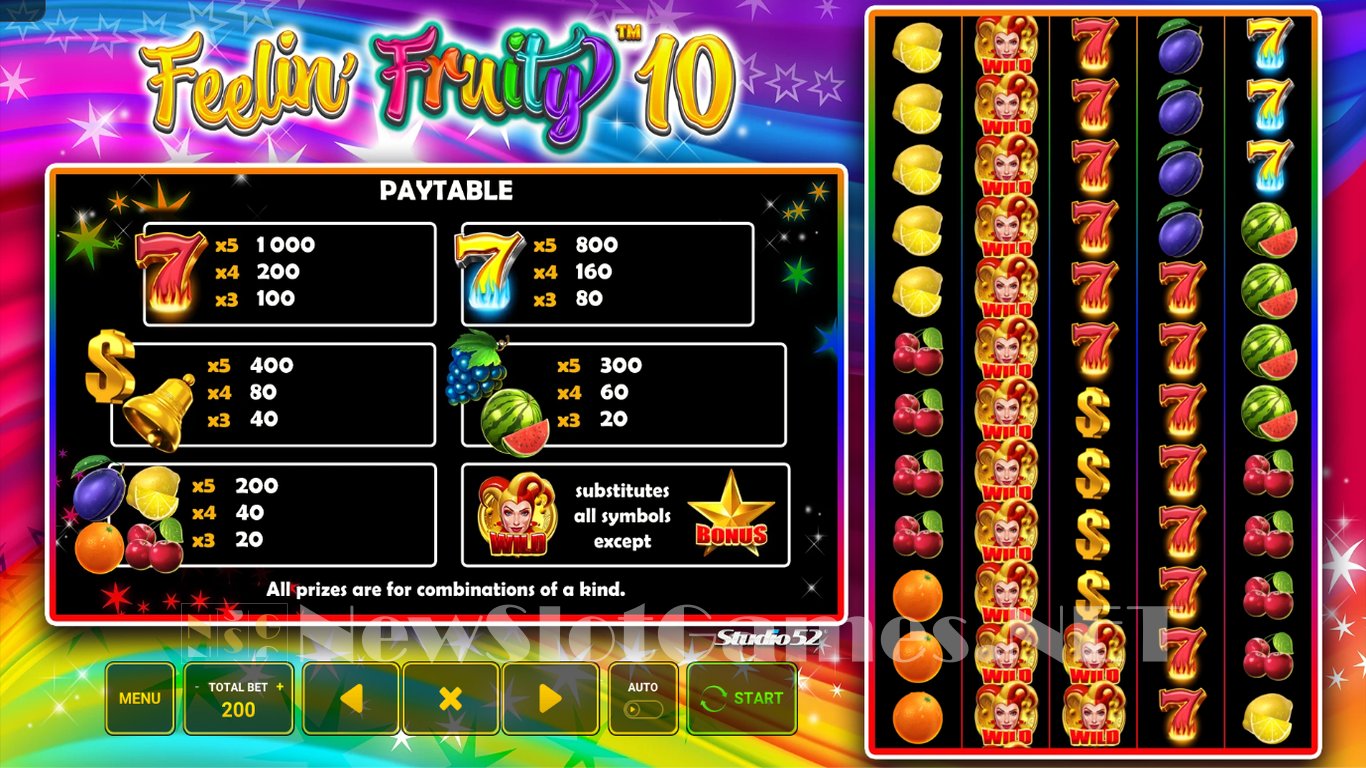 Feelin’ Fruity 10 Slot Slot Image in Demo - pic. 2
