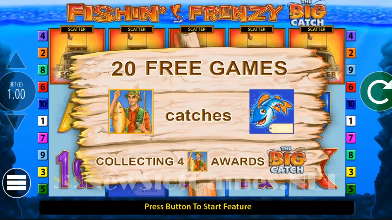 Fishin Frenzy the Big Catch Slot Demo Image