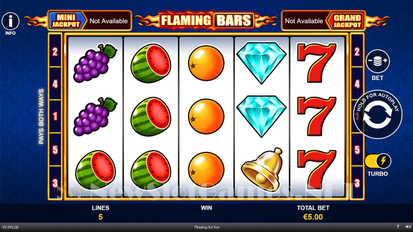 Flaming Bars Christmas Slot Demo Image