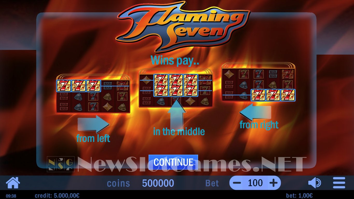 Flaming Seven Slot Demo Image