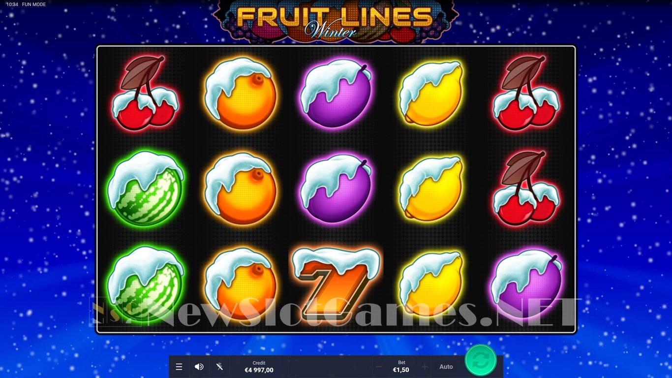 Fruit Lines Winter Slot Demo Image