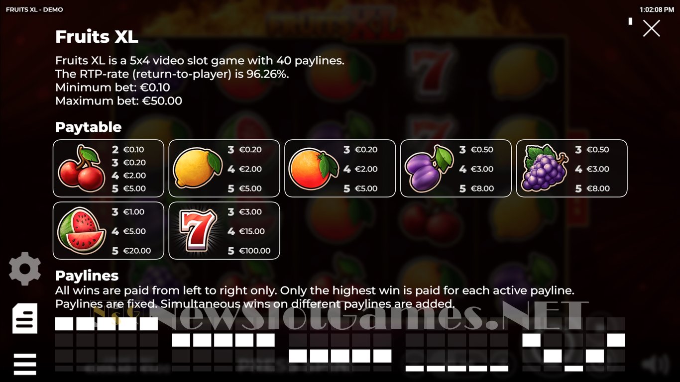 Fruits XL Slot Slot Image in Demo - pic. 4