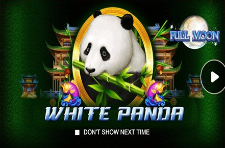 Full Moon White Panda Slot Logo
