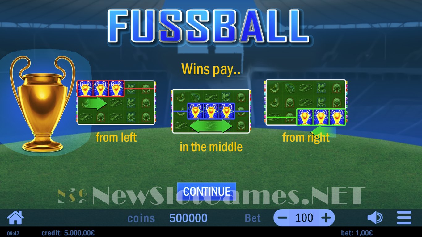 Fussball Slot Demo Image