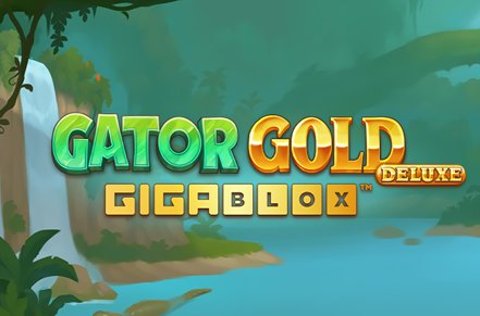 Gator Gold Gigablox Deluxe Slot Logo