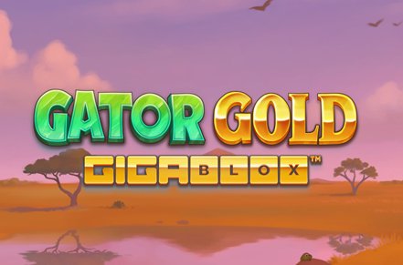 Gator Gold Gigablox Slot Logo