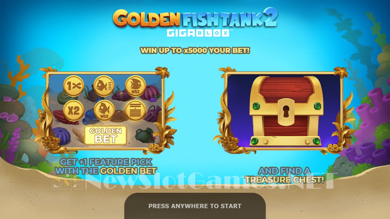 Golden Fish Tank 2 Gigablox Slot Demo Image