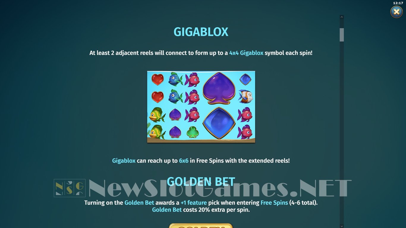 Golden Fish Tank 2 Gigablox Slot Slot Image in Demo - pic. 5
