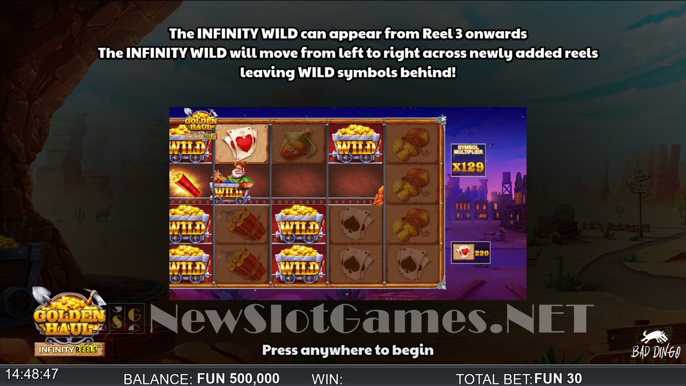 Golden Haul Infinity Reels Slot Demo Image