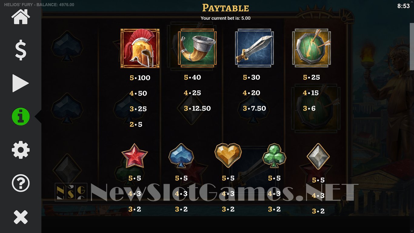 Helios Fury Slot Slot Image in Demo - pic. 3