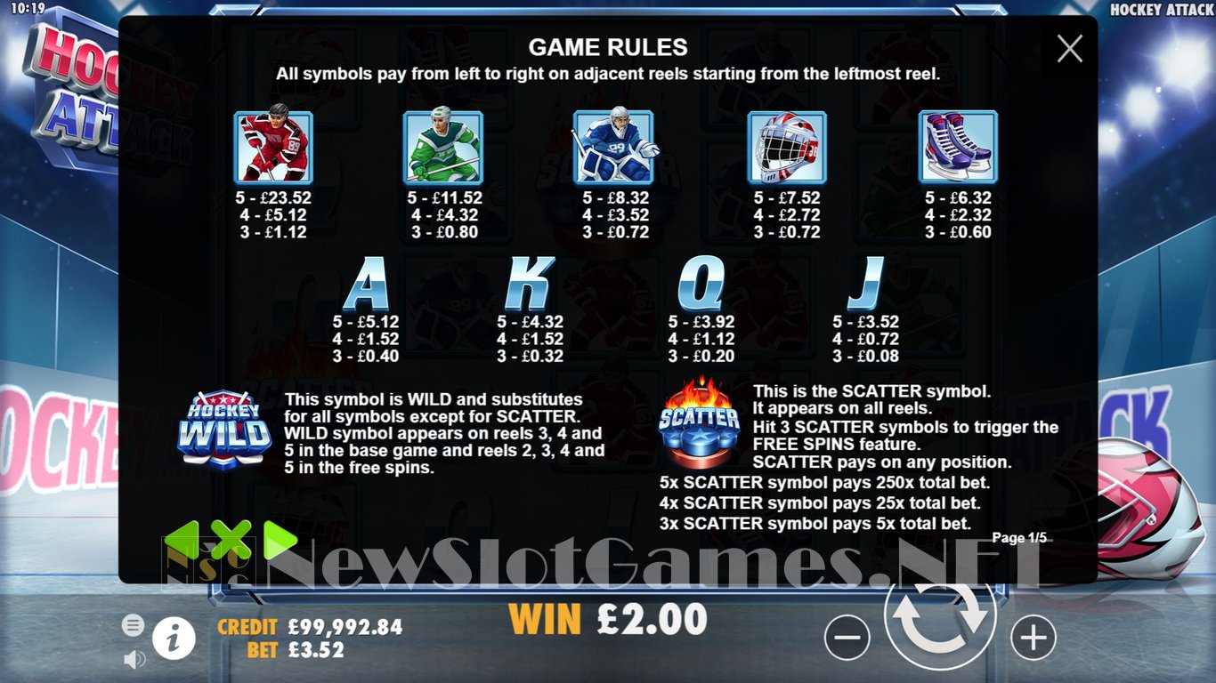 Hockey Attack Slot Slot Image in Demo - pic. 3